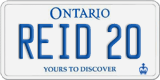 Ontario, Vanity Plates