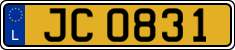 License plate of Luxembourg, 2003 year system