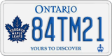 Ontario, Specialty plates (12AB34)