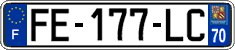 French license plate, SIV (ordinary)