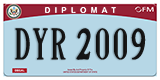 Federal license plates, Diplomatic