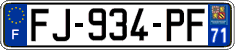 French license plate, SIV (ordinary)