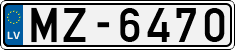 License plate of Latvia, Regular car plates