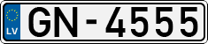 License plate of Latvia, Regular car plates