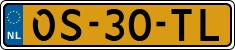 License plate of the Netherlands, Semi-trailers