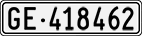 License plate of Switzerland, Cars