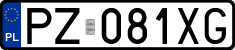 License plates of Poland, Regular car plates