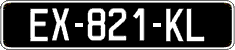 French license plate, SIV (oldtimers)