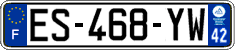 French license plate, SIV (ordinary)
