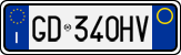 License plate of Italy, Cars (1994 year series)