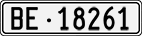 License plate of Switzerland, Cars