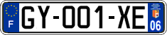 French license plate, SIV (ordinary)