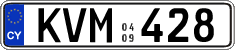 License plate of Cyprus, Regular plates