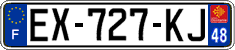 French license plate, SIV (ordinary)