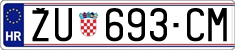 License plate of Croatia, Regular plates