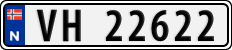 License plate of Norway, Cars