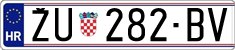 License plate of Croatia, Regular plates