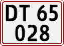 License plate of Denmark, Regular plates