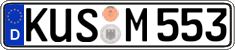 German license plate, Regular plates