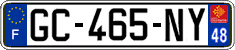 French license plate, SIV (ordinary)
