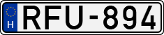 license plates of Hungary, Cars (1990)