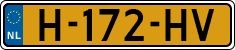 License plate of the Netherlands, Cars