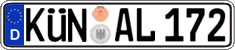 German license plate, Regular plates
