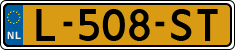 License plate of the Netherlands, Cars
