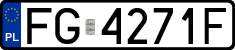 License plates of Poland, Regular car plates