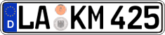 German license plate, Regular plates