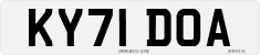 License plate of the United Kingdom, 2001 year system