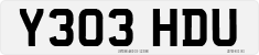 License plate of the United Kingdom, 1983 year system
