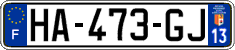 French license plate, SIV (ordinary)