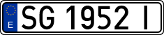 License plates of Spain, 1971 year series
