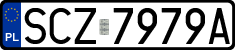 License plates of Poland, Regular car plates