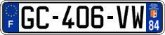 French license plate, SIV (ordinary)