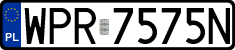 License plates of Poland, Regular car plates