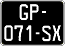French license plate, SIV (oldtimers)