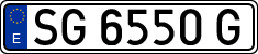 License plates of Spain, 1971 year series