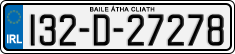 License plate of Ireland, Regular plates
