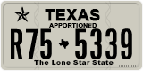 Texas, Apportioned vehicles (2012) (A12-3456)