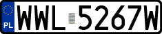 License plates of Poland, Regular car plates