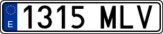 License plates of Spain, Ordinary (2000)