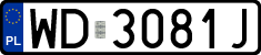 License plates of Poland, Regular car plates