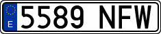 License plates of Spain, Ordinary (2000)