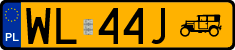 License plates of Poland, Oldtimers