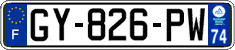 French license plate, SIV (ordinary)
