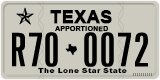 Texas, Apportioned vehicles (2012) (A12-3456)
