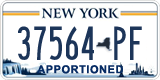 New York, Specialty plates (12345-AB)