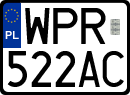 License plates of Poland, Regular car plates
